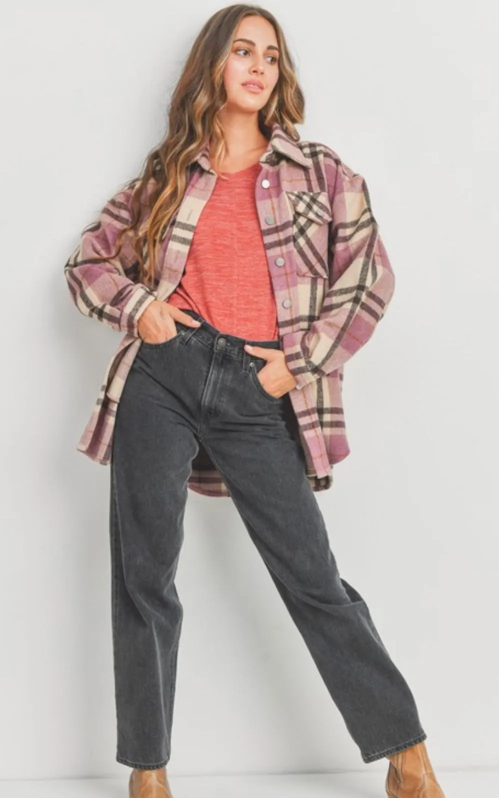 Mauve Shacket