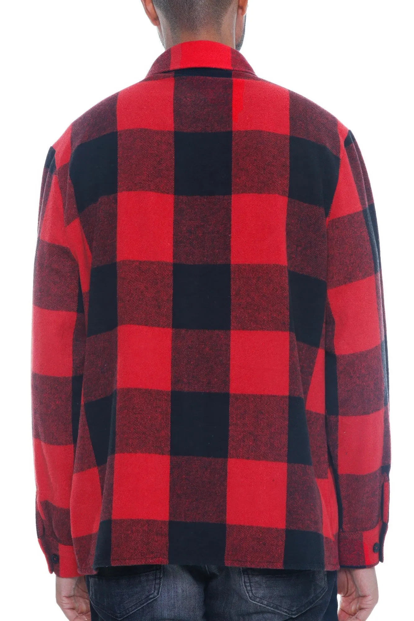 Mens Checkered Soft Flannel Shacket