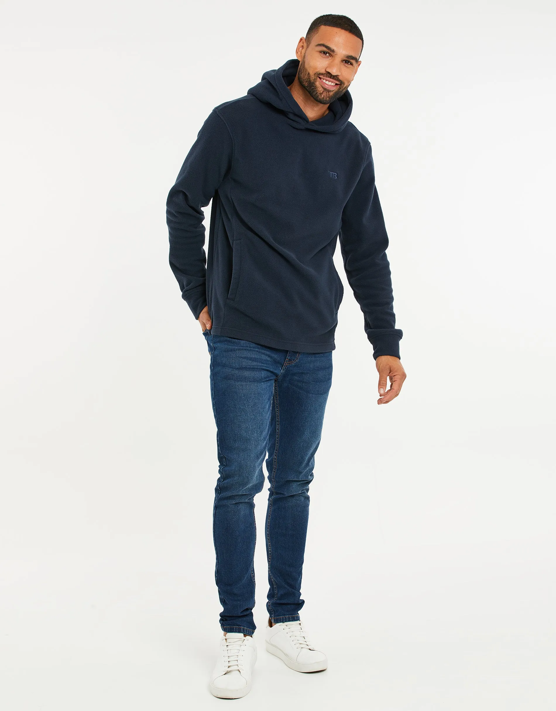 Men's Navy Fitness Pullover Hoodie