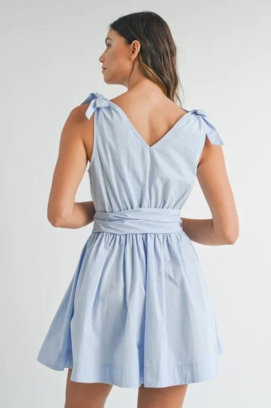 Mini  Dress With Buckle Belt