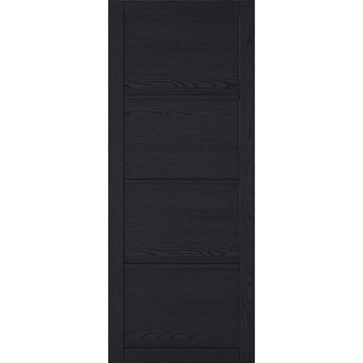 Minimalist Wardrobe Door & Frame Kit - Four Soho 4 Panel Charcoal Door - Prefinished