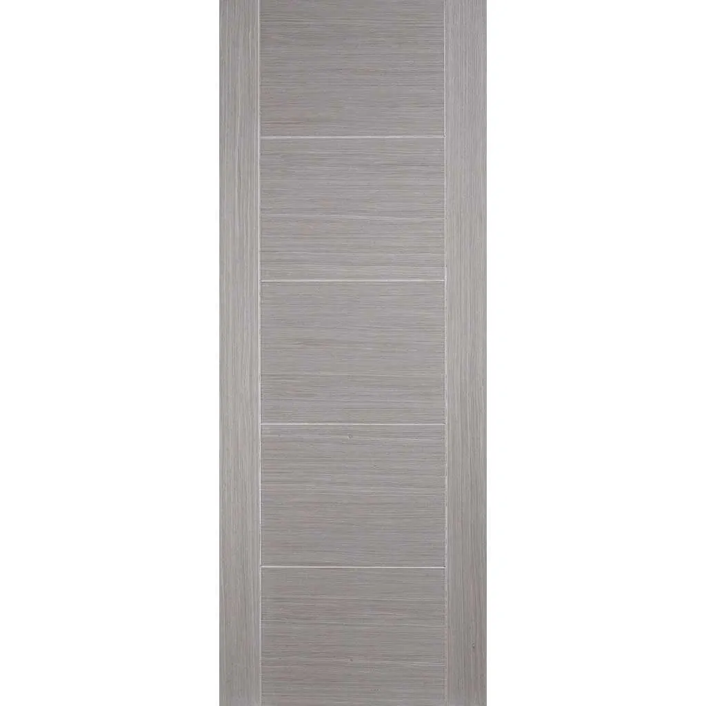 Minimalist Wardrobe Door & Frame Kit - Four Vancouver Flush Ash Grey Doors - Prefinished