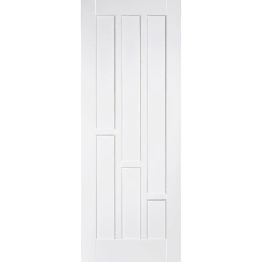 Minimalist Wardrobe Door & Frame Kit - Three Coventry Panel Doors - White Primed
