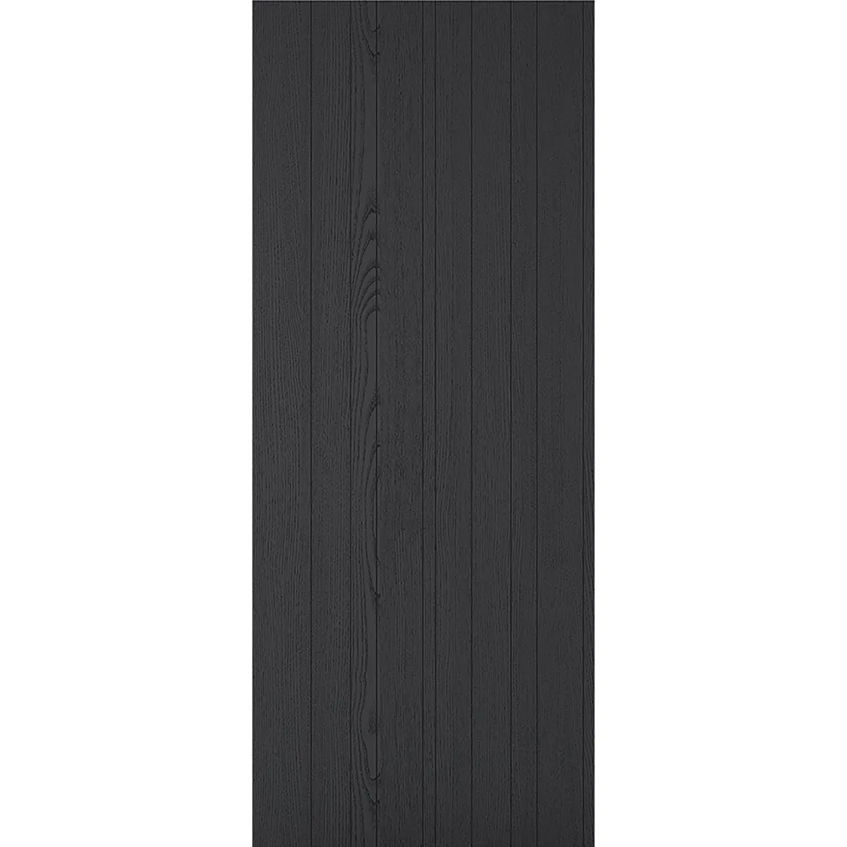 Minimalist Wardrobe Door & Frame Kit - Three Laminate Montreal Black Door - Prefinished