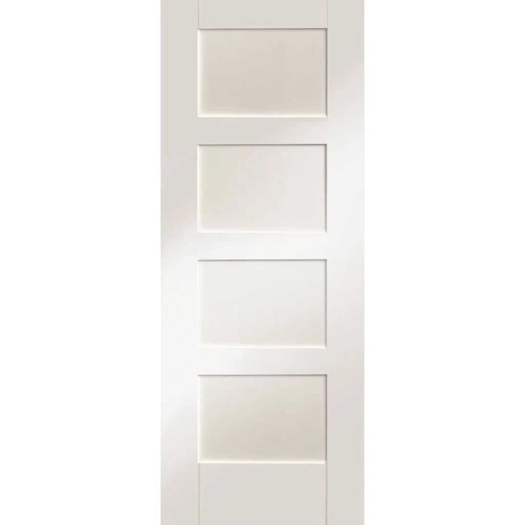 Minimalist Wardrobe Door & Frame Kit - Three Shaker 4P Doors - White Primed