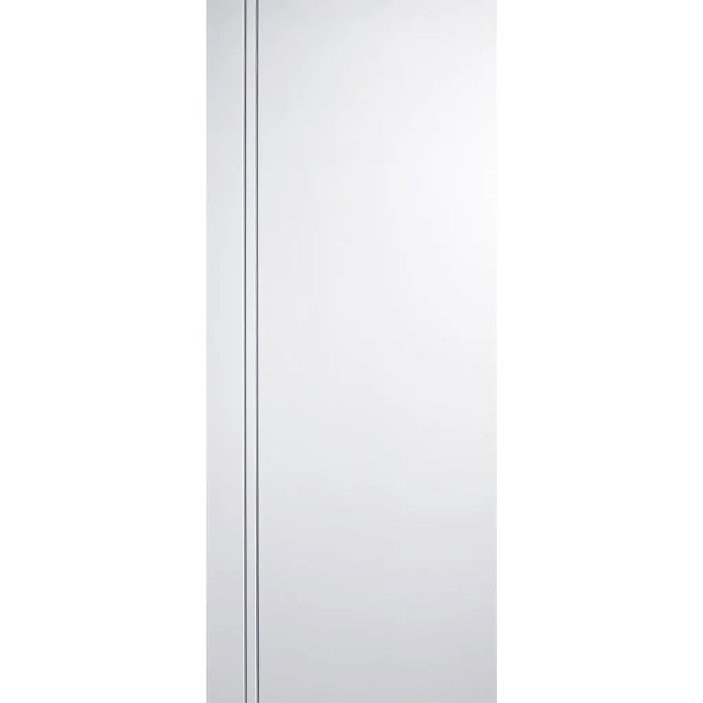 Minimalist Wardrobe Door & Frame Kit - Three Sierra Blanco Flush Doors - White Painted