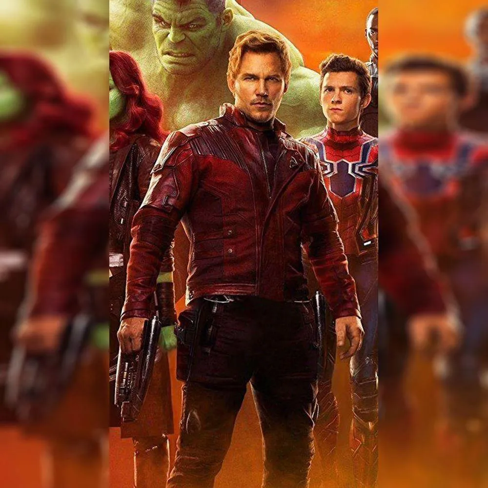 MMJ09 Avengers Endgame Infinity Star Lord Leather Jacket