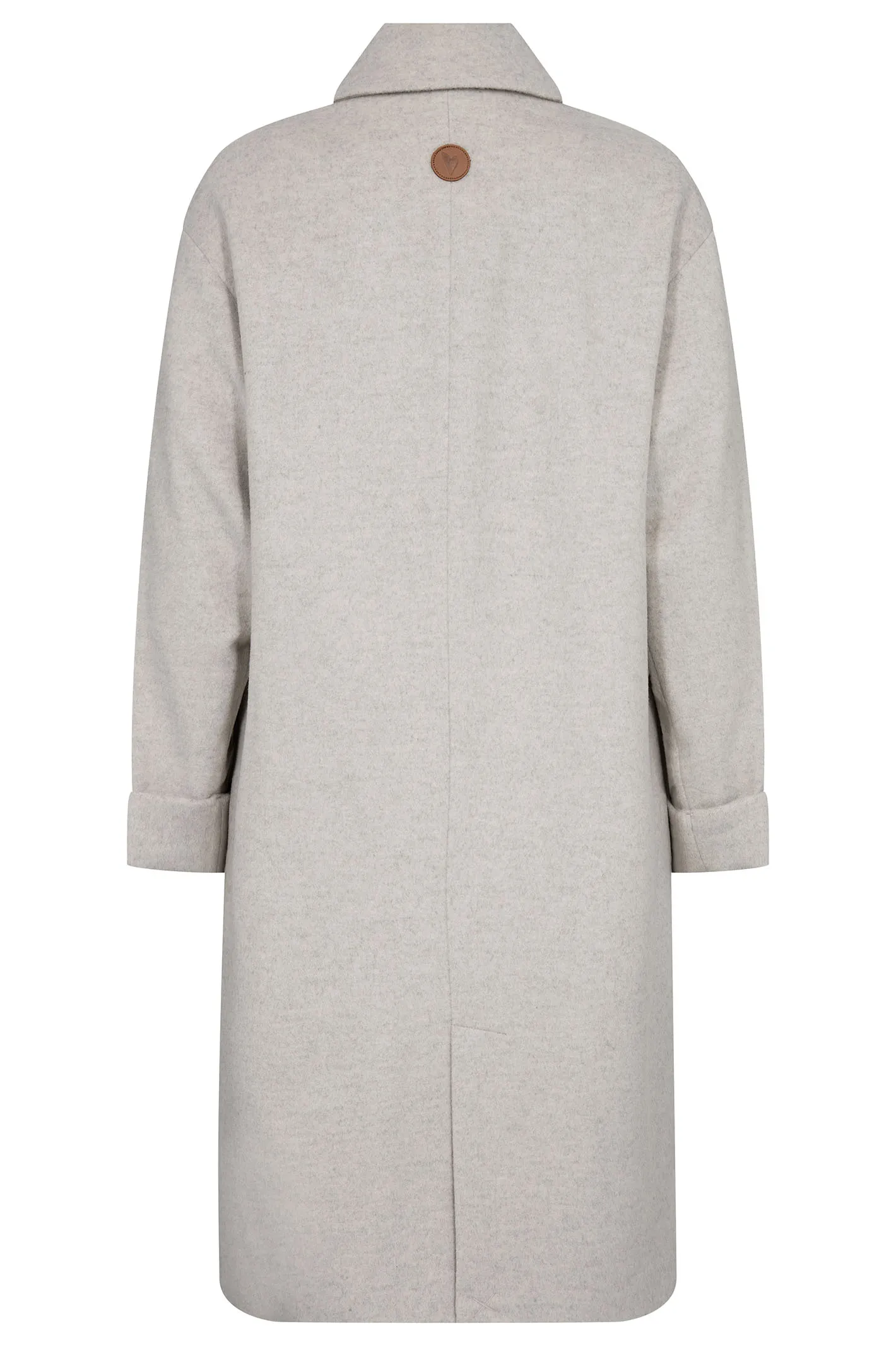 Mos Mosh 155530 Ecru Grey Venice Wool Coat