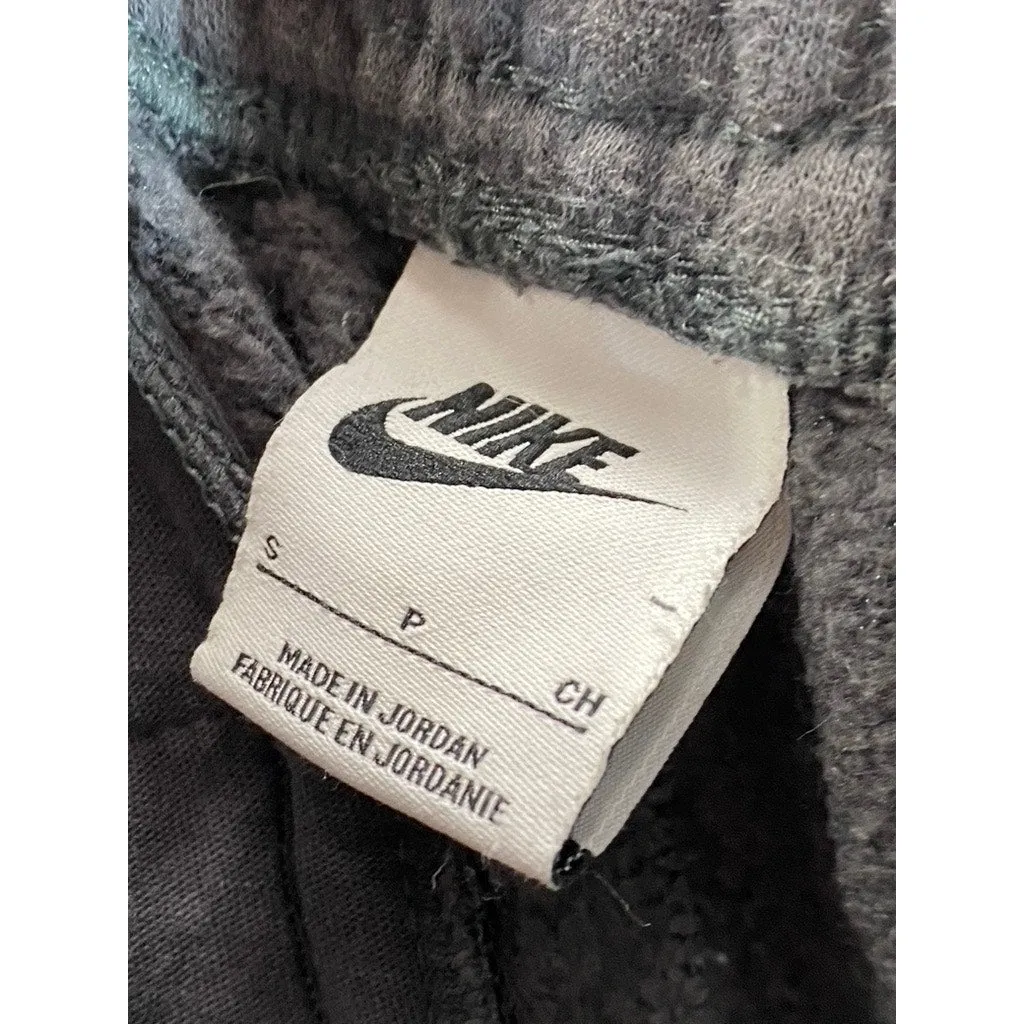 NIKE Women's Gray Club Fleece Swoosh Logo Drawstring Pull-On Sweatpants SZ S