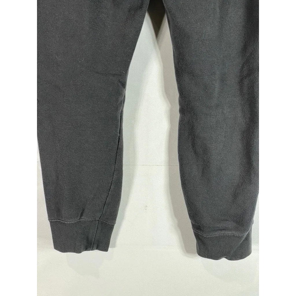 NIKE Women's Gray Club Fleece Swoosh Logo Drawstring Pull-On Sweatpants SZ S