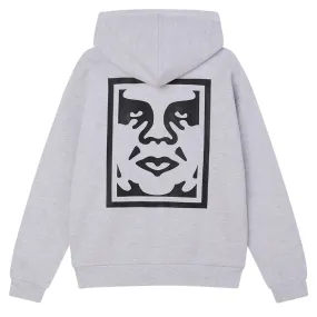 Obey Bold Icon Extra Heavy Hoodie - Ash Grey
