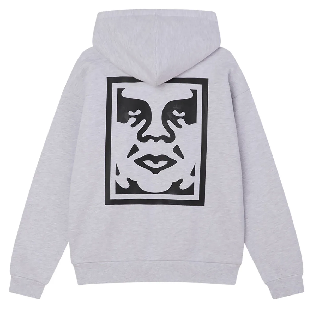 Obey Bold Icon Extra Heavy Hoodie - Ash Grey