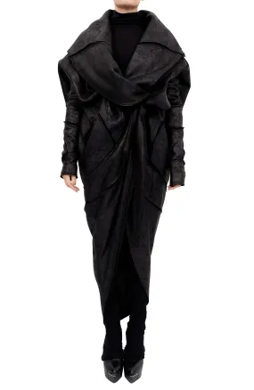 Oversized Round Belted Long Coat