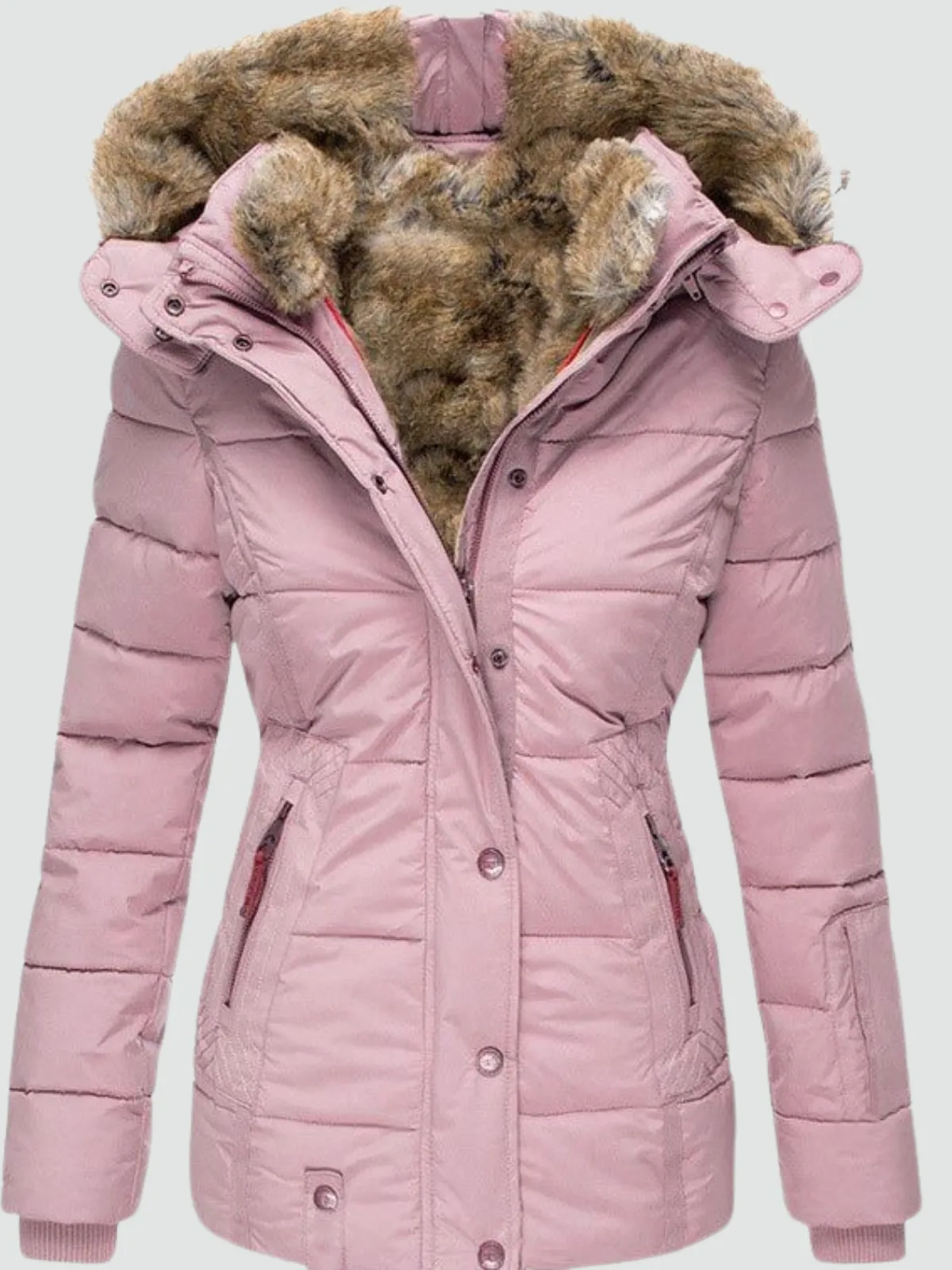 Penelope - Warm Winter Coat with Fur Lining