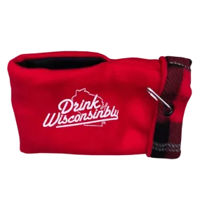 Red & Plaid Beer Mitten