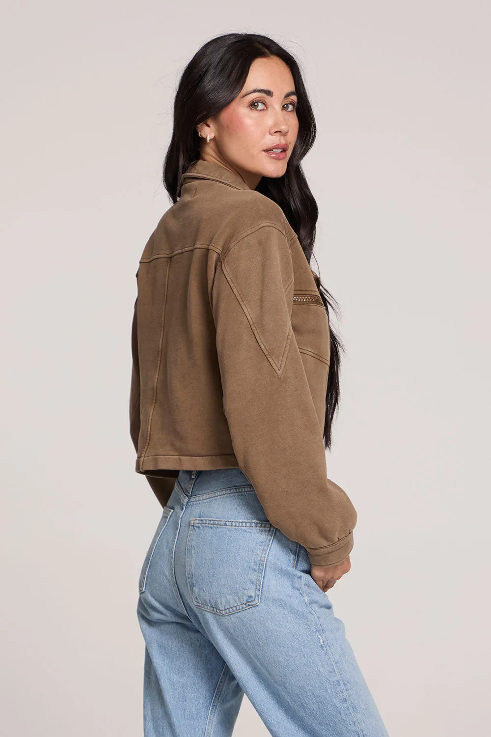 Reese Long Sleeve Jacket - Fern