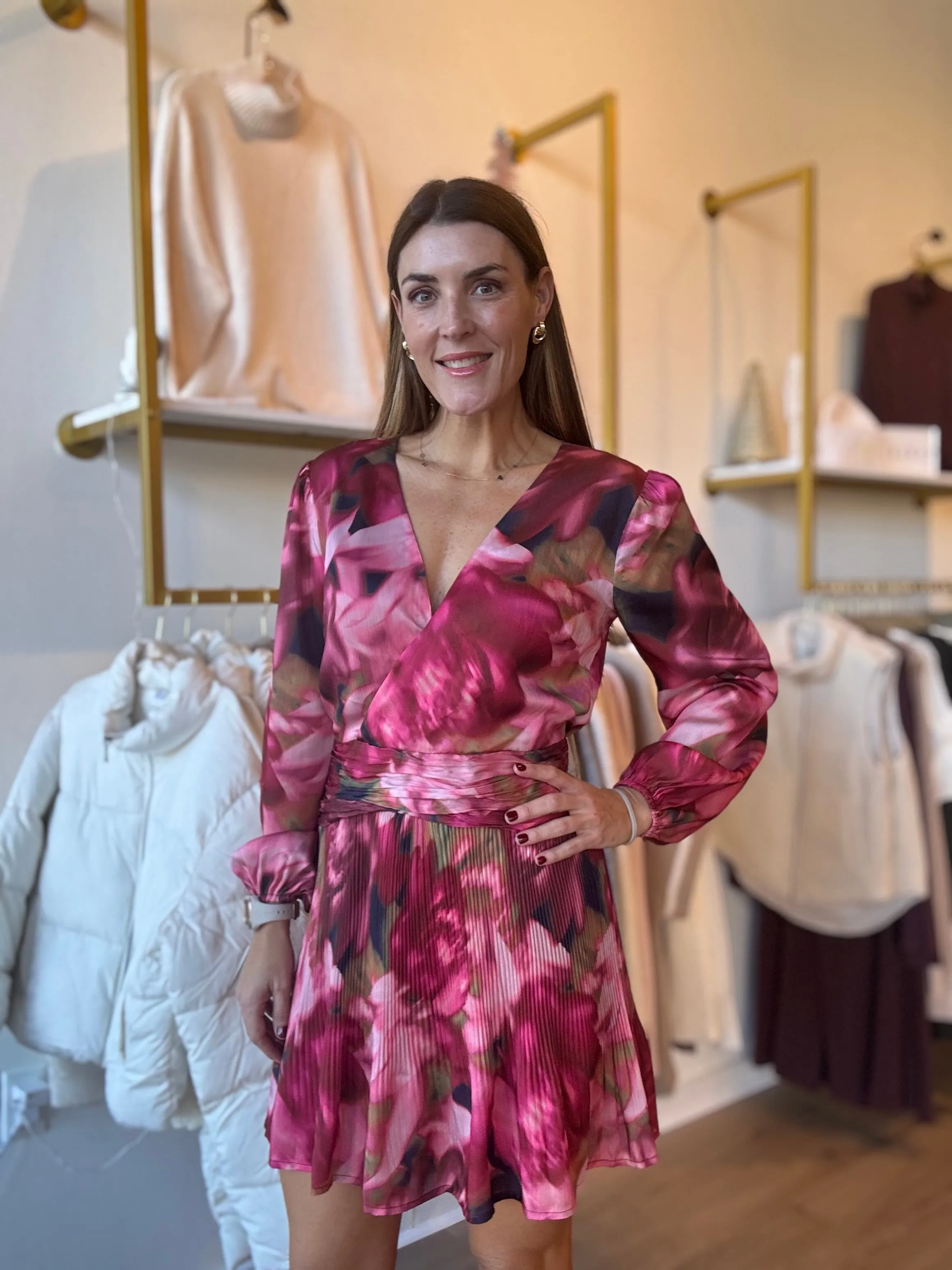 Shiloh Printed Mini Dress