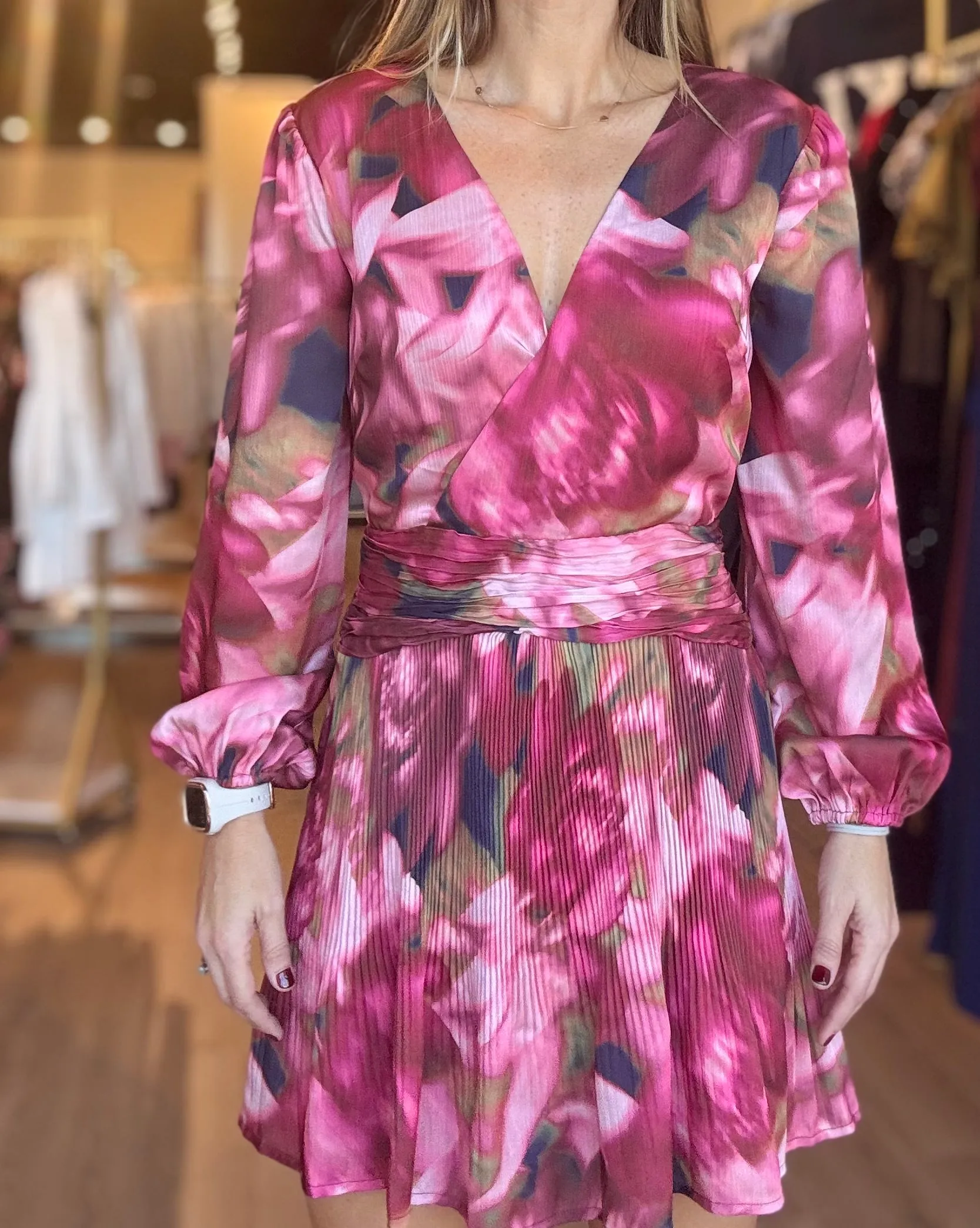 Shiloh Printed Mini Dress