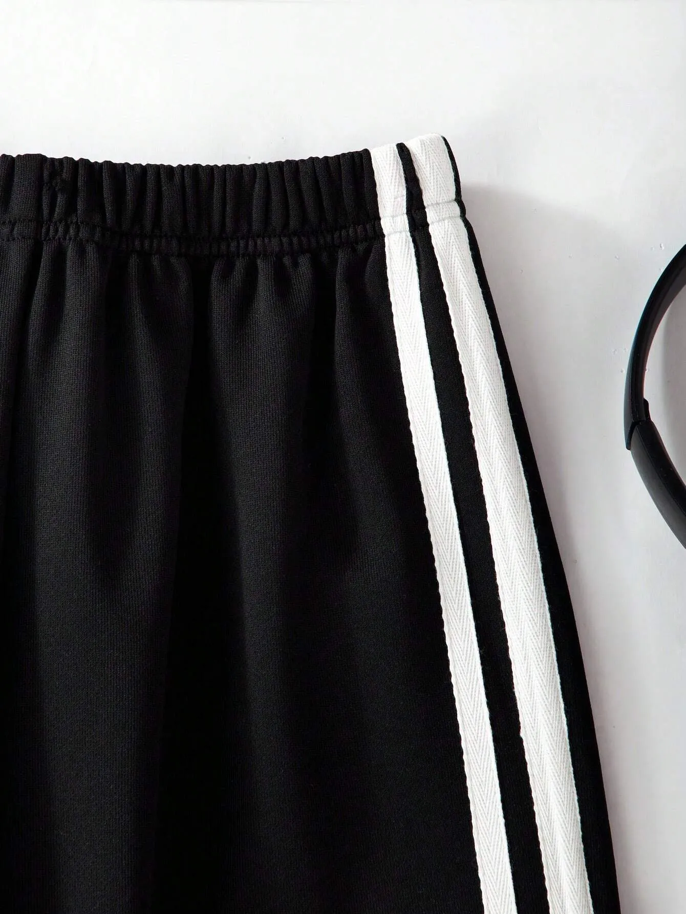 SXV Tween Girls Black Casual Versatile Trackpants With Side Pockets