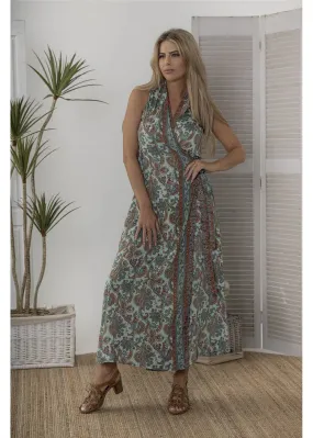 Syrena Sleeveless Wrap Dress