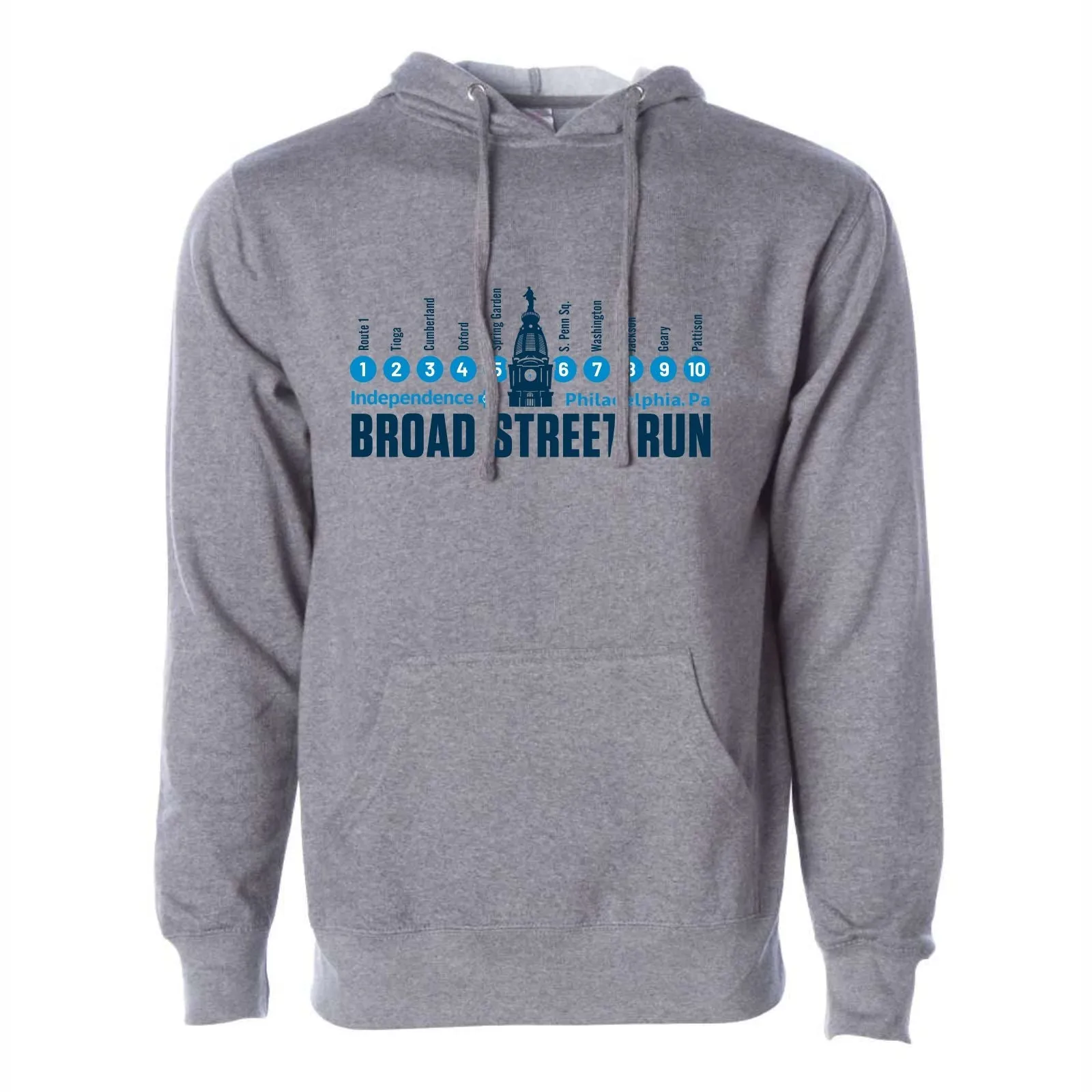 Unisex Fleece Hoody -Gunmetal Heather- Subway