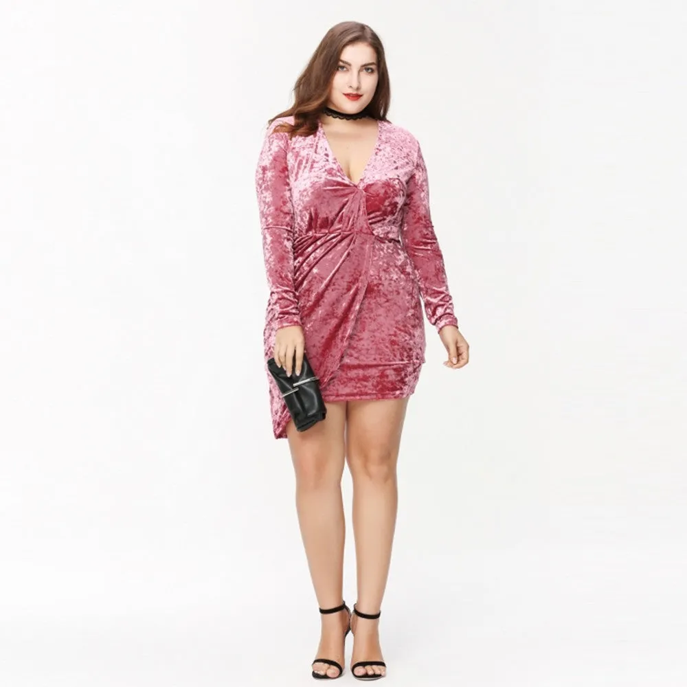 Velvet Wrap Dress