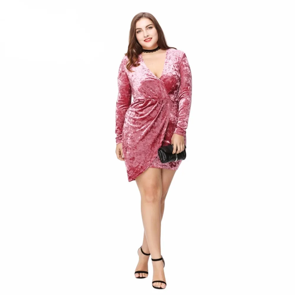 Velvet Wrap Dress