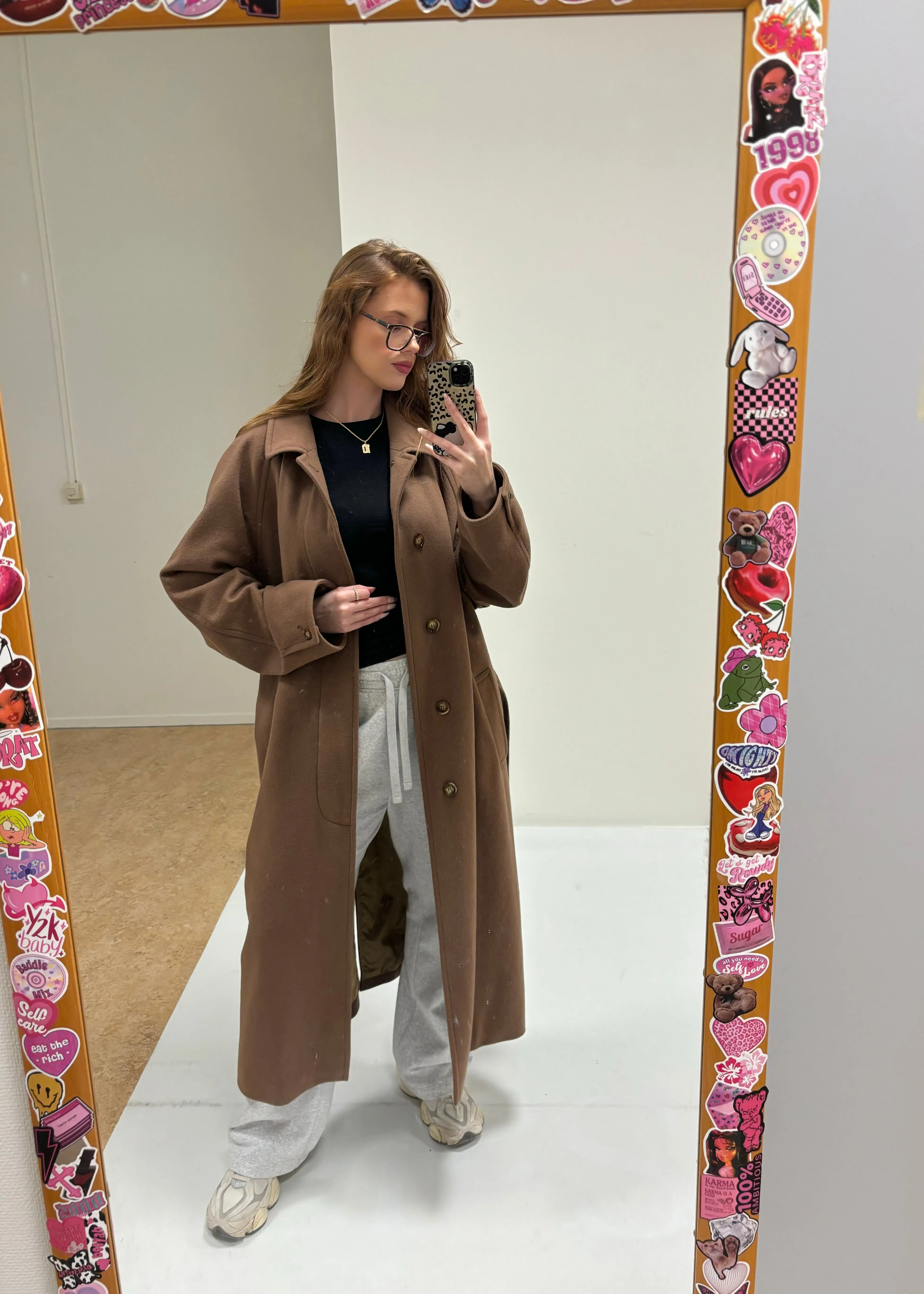 Vintage Wool Cashmere Coat L
