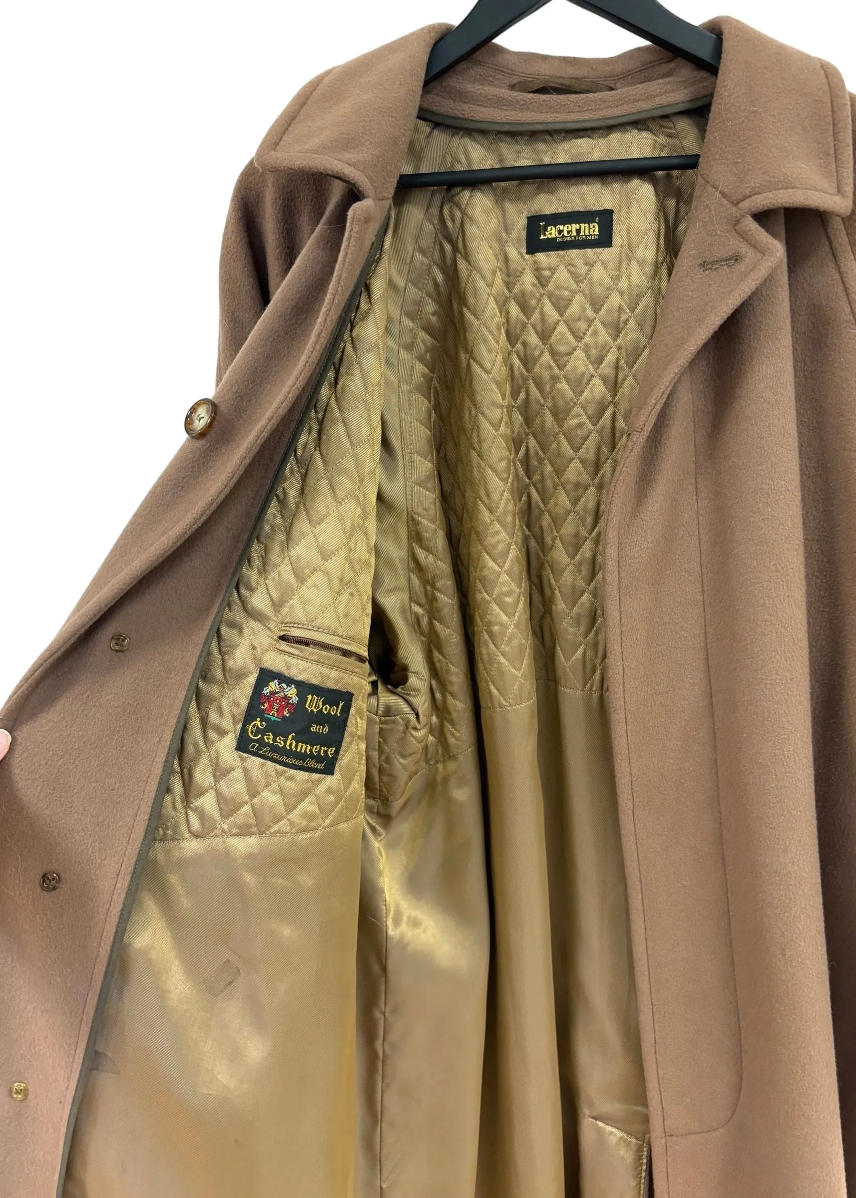 Vintage Wool Cashmere Coat L