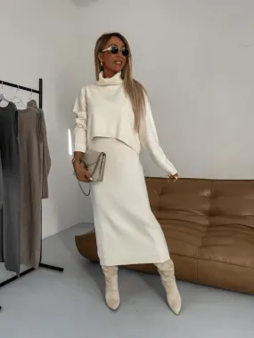Warm Dress - Turtleneck Sweater