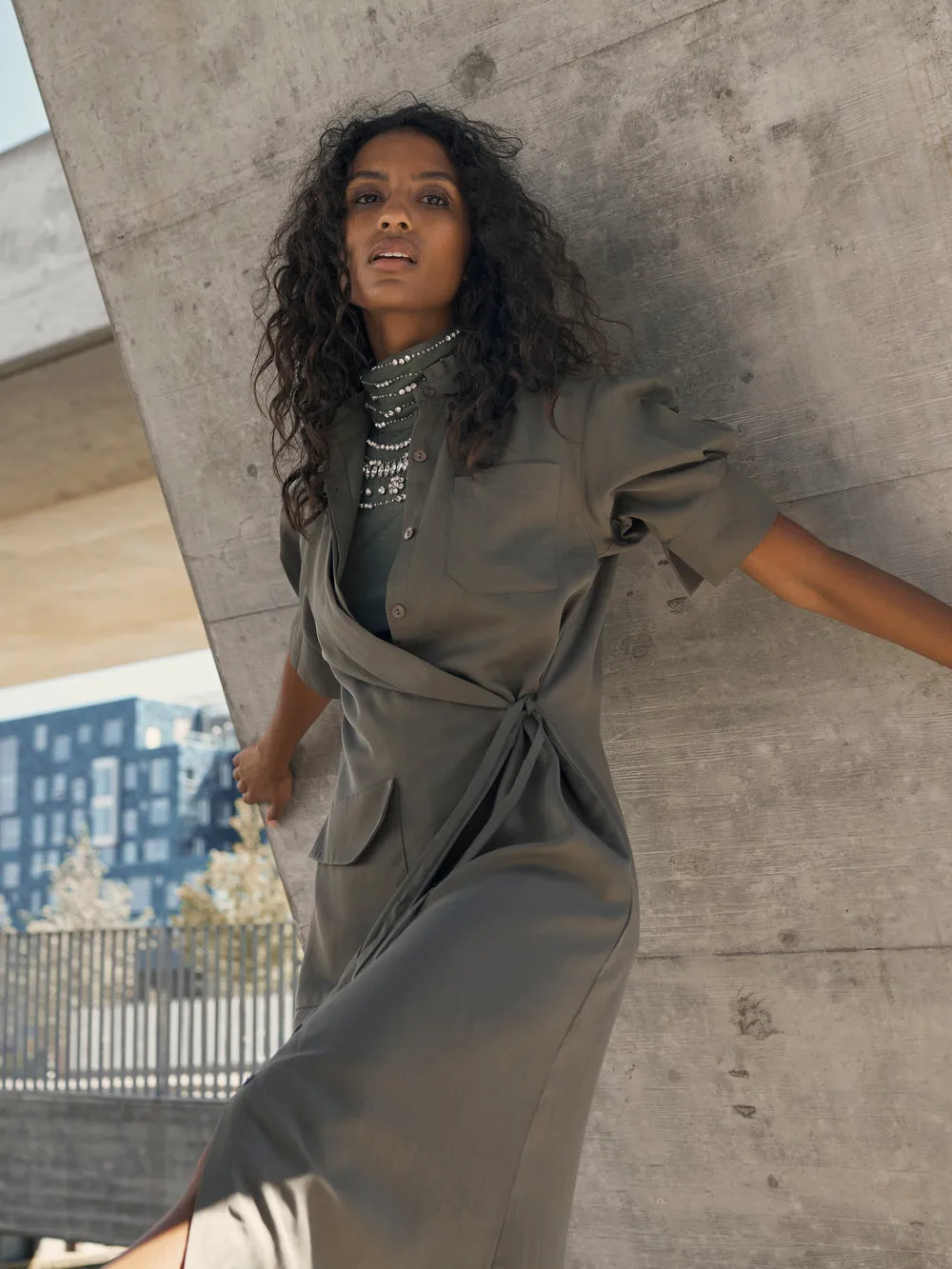 YMKE WRAP DRESS